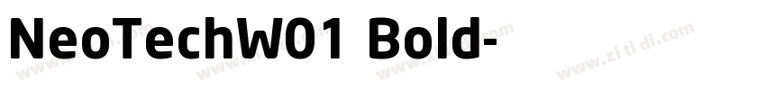 NeoTechW01 Bold字体转换